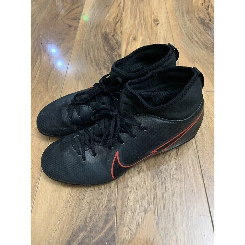 Nike Zoom Mercurial Superfly 7 Pro FG Black Red Sz 6